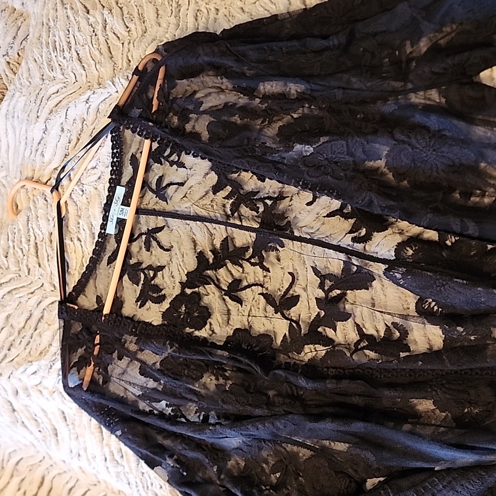 Black Lace Kimono S/M